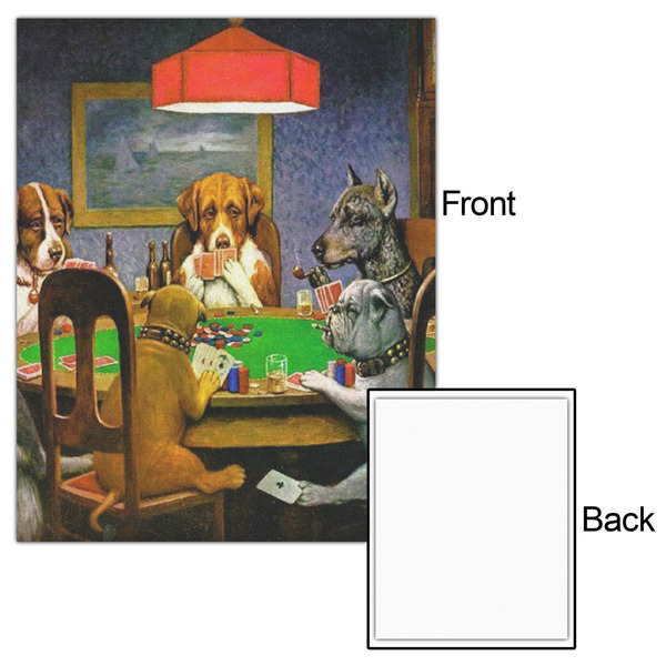 Dogs Playing Poker by C.M.Coolidge 16x20 - Matte Poster - Front & Back