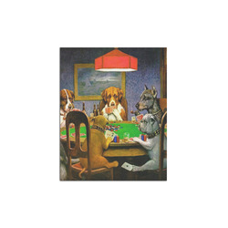 Dogs Playing Poker by C.M.Coolidge Posters - Matte - 16x20