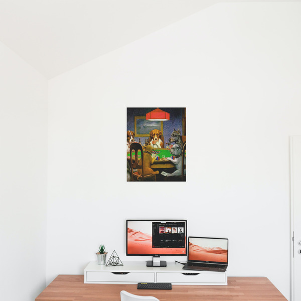 Dogs Playing Poker by C.M.Coolidge 16x20 - Matte Poster - On the Wall