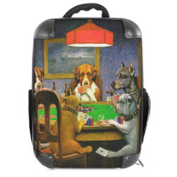 Dogs Playing Poker by C.M.Coolidge 18" Hard Shell Backpack