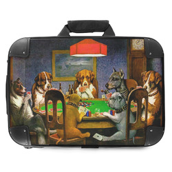 Dogs Playing Poker by C.M.Coolidge Hard Shell Briefcase - 18"