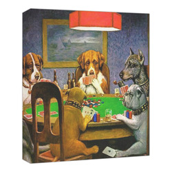 Dogs Playing Poker by C.M.Coolidge Canvas Print - 20x24