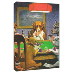 Dogs Playing Poker by C.M.Coolidge Canvas Print - 20x30