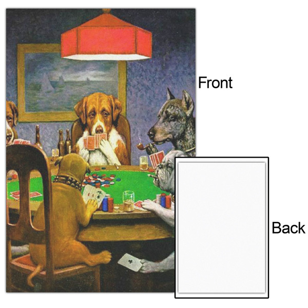 Dogs Playing Poker by C.M.Coolidge 24x36 - Matte Poster - Front & Back