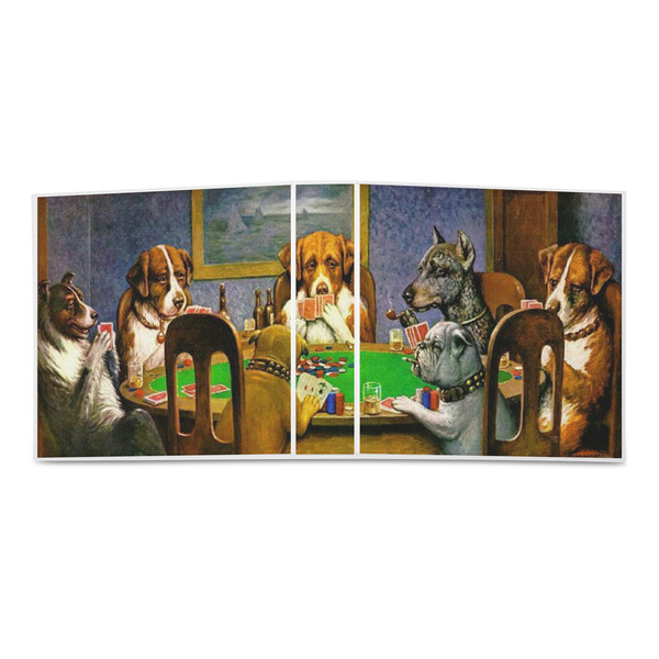 Dogs Playing Poker by C.M.Coolidge 3-Ring Binder Approval- 2in