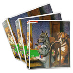 Dogs Playing Poker by C.M.Coolidge 3-Ring Binder