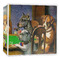Dogs Playing Poker by C.M.Coolidge 3-Ring Binder Main- 2in