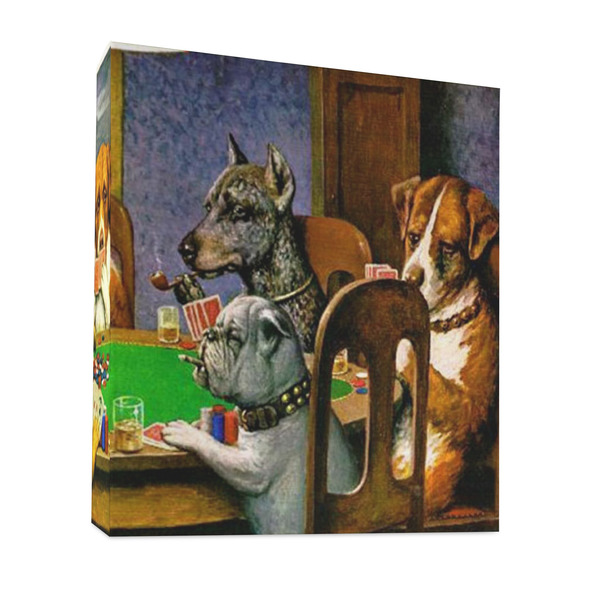 Dogs Playing Poker by C.M.Coolidge 3 Ring Binders - Full Wrap - 1" - FRONT