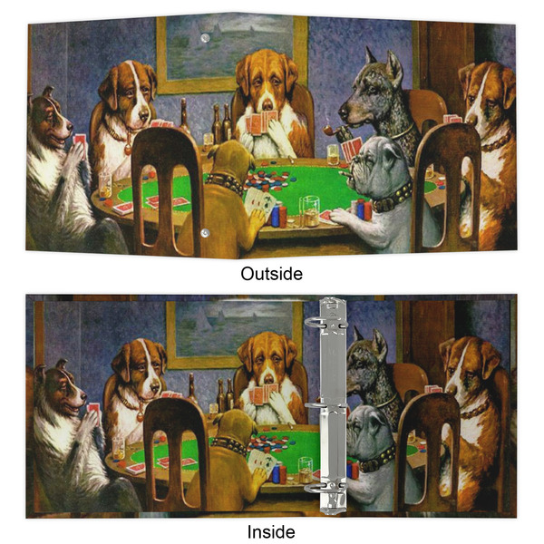 Dogs Playing Poker by C.M.Coolidge 3 Ring Binders - Full Wrap - 2" - APPROVAL