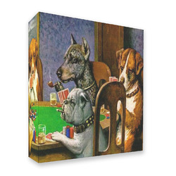 Dogs Playing Poker by C.M.Coolidge 3 Ring Binder - Full Wrap - 2"