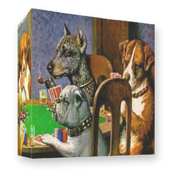 Dogs Playing Poker by C.M.Coolidge 3 Ring Binder - Full Wrap - 3"