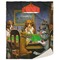 Dogs Playing Poker by C.M.Coolidge Sherpa Throw Blanket