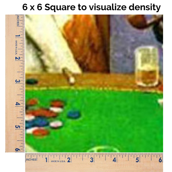 Dogs Playing Poker by C.M.Coolidge 6x6 Swatch of Fabric