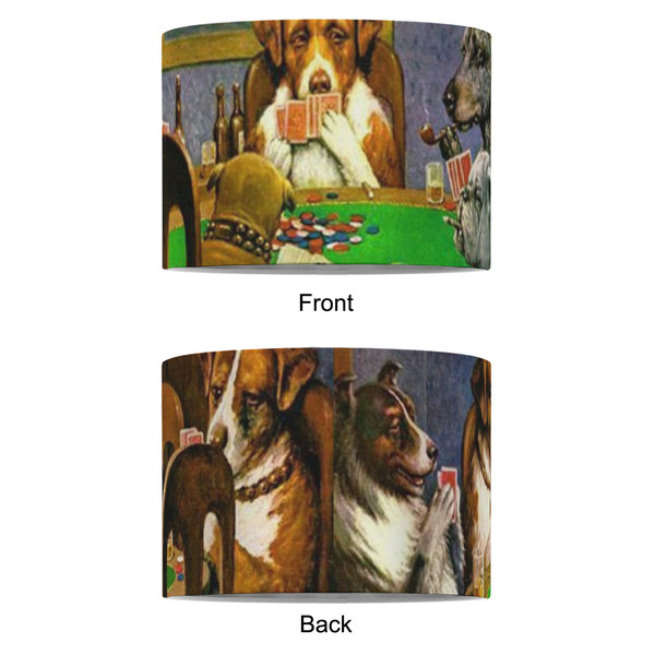Dogs Playing Poker by C.M.Coolidge 8" Drum Lampshade - APPROVAL (Fabric)