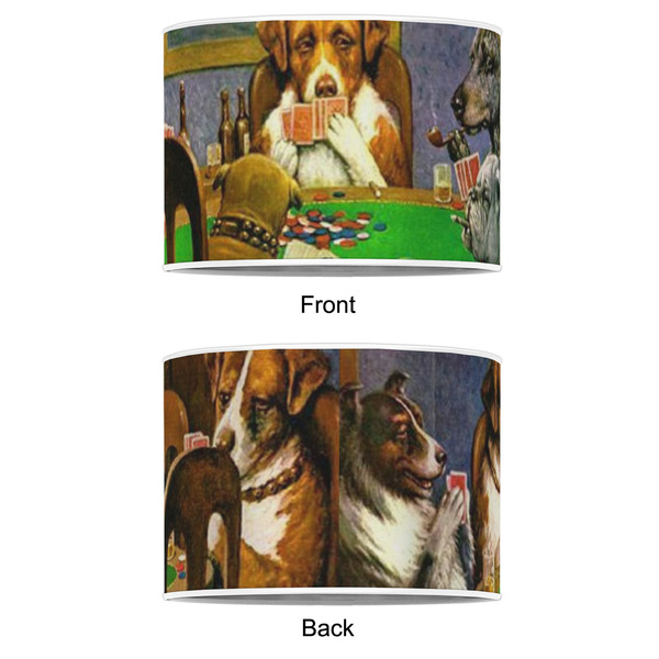 Dogs Playing Poker by C.M.Coolidge 8" Drum Lampshade - APPROVAL (Poly Film)