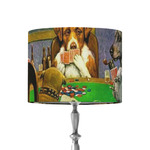 Dogs Playing Poker by C.M.Coolidge 8" Drum Lamp Shade - Fabric