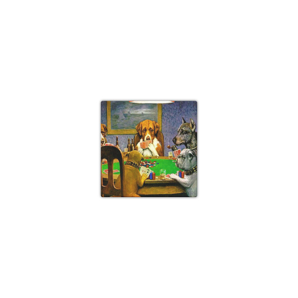 Dogs Playing Poker by C.M.Coolidge 8x8 - Canvas Print - Front View