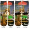 Dogs Playing Poker by C.M.Coolidge Adult Crew Socks - Double Pair - Front and Back - Apvl