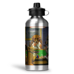 Dogs Playing Poker by C.M.Coolidge Water Bottles - 20 oz - Aluminum