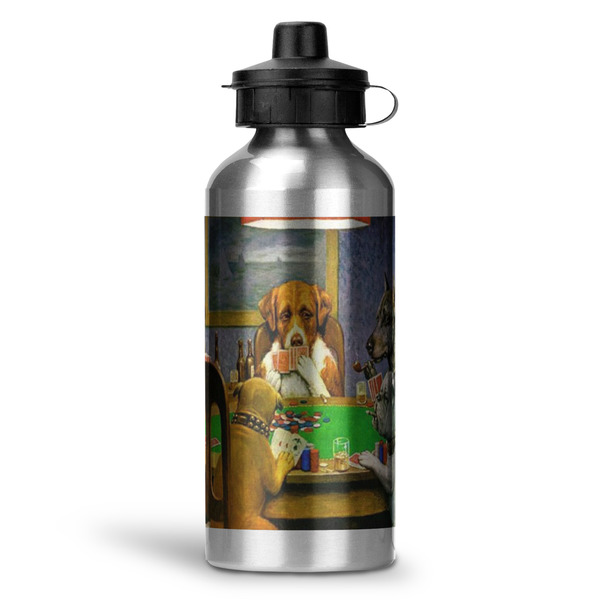 Custom Dogs Playing Poker by C.M.Coolidge Water Bottles - 20 oz - Aluminum