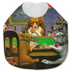 Dogs Playing Poker by C.M.Coolidge Jersey Knit Baby Bib