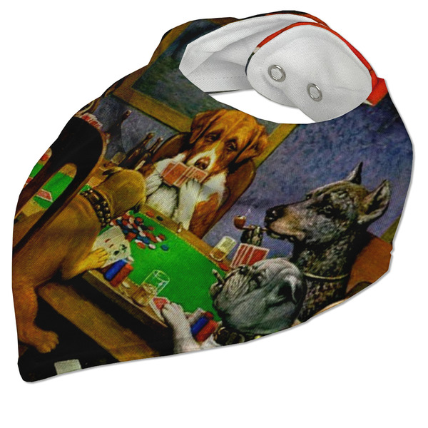 Dogs Playing Poker by C.M.Coolidge Bandana Closed