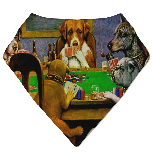 Custom Dogs Playing Poker by C.M.Coolidge Bandana Bib