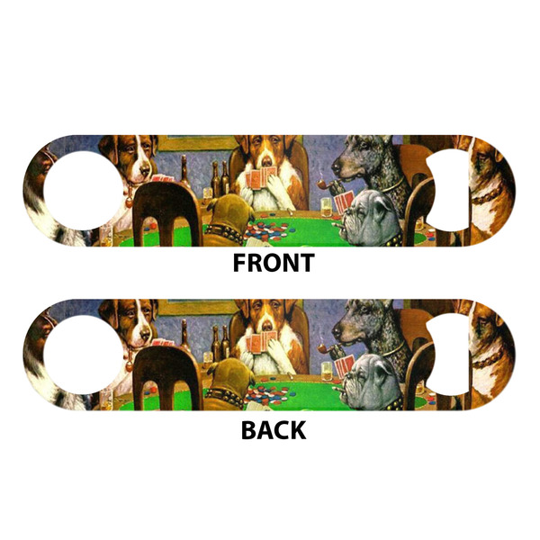 Dogs Playing Poker by C.M.Coolidge Bar Bottle Opener - White - Approval