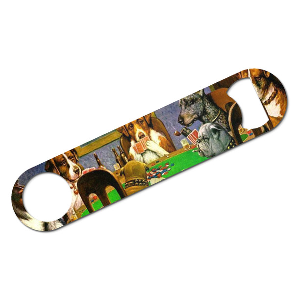 Custom Dogs Playing Poker by C.M.Coolidge Bar Bottle Opener