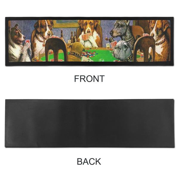 Dogs Playing Poker by C.M.Coolidge Bar Mat - Large - APPROVAL