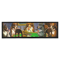 Dogs Playing Poker by C.M.Coolidge Bar Mat - Large