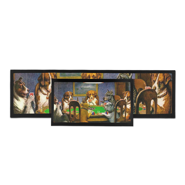 Dogs Playing Poker by C.M.Coolidge Bar Mat - Parent Main