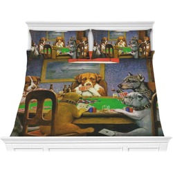 Dogs Playing Poker 1903 C.M.Coolidge Comforter Set - King