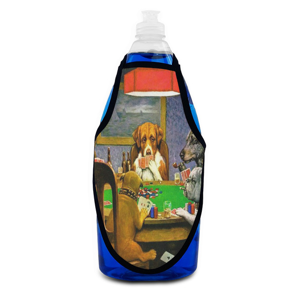 Dogs Playing Poker by C.M.Coolidge Bottle Apron - Soap - FRONT