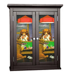 Dogs Playing Poker by C.M.Coolidge Cabinet Decal - Custom Size