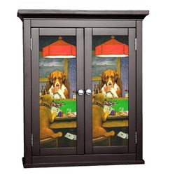 Dogs Playing Poker by C.M.Coolidge Cabinet Decal - Custom Size