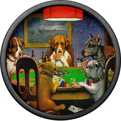 Dogs Playing Poker 1903 C.M.Coolidge Cabinet Knob (Black)