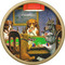 Dogs Playing Poker by C.M.Coolidge Cabinet Knob - Gold - Front