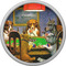Dogs Playing Poker by C.M.Coolidge Cabinet Knob - Nickel - Front
