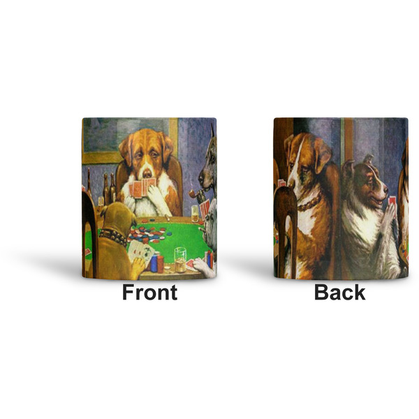 Dogs Playing Poker by C.M.Coolidge Ceramic Pen Holder - Apvl