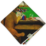 Dogs Playing Poker by C.M.Coolidge Cloth Dinner Napkin - Single
