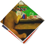 Dogs Playing Poker by C.M.Coolidge Cloth Napkin
