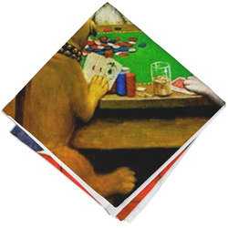 Dogs Playing Poker by C.M.Coolidge Cloth Napkin