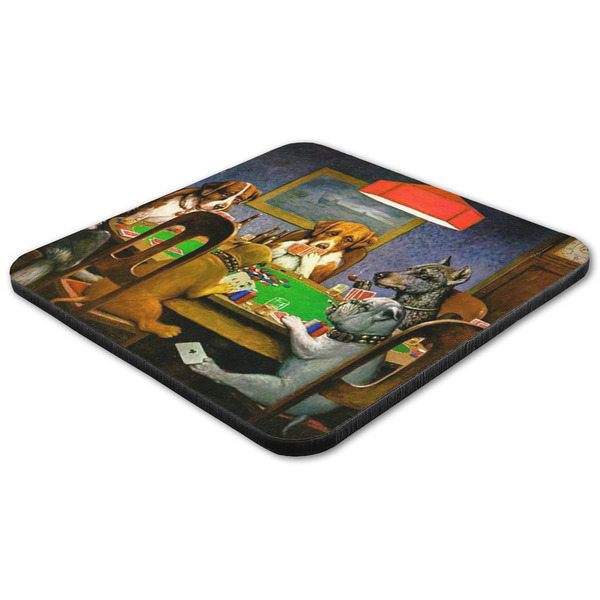 Dogs Playing Poker by C.M.Coolidge Coaster Set - FLAT (one)