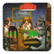 Dogs Playing Poker by C.M.Coolidge Coaster Set - FRONT (one)