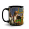 Dogs Playing Poker by C.M.Coolidge Coffee Mug - 11 oz - Black