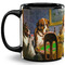 Dogs Playing Poker by C.M.Coolidge Coffee Mug - 11 oz - Full- Black