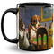 Dogs Playing Poker by C.M.Coolidge 11 Oz Coffee Mug - Black