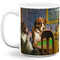Dogs Playing Poker by C.M.Coolidge Coffee Mug - 11 oz - Full- White