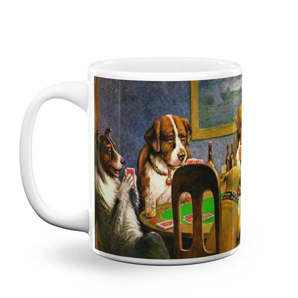Custom Dogs Playing Poker by C.M.Coolidge Coffee Mug
